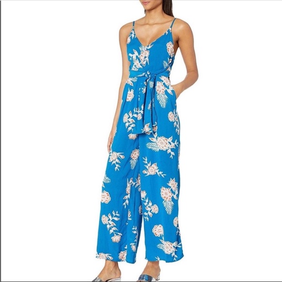Roxy Floral Blue Jumpsuit - Picture 4 of 5